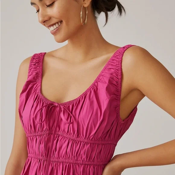 Anthropologie En Saison Sleeveless Scoop-Neck Midi Dress - Picture 8 of 17